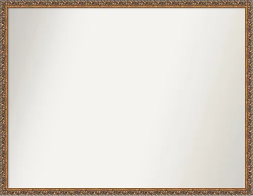 Vista 8 de Amanti Art Espejo de baño de bronce para sobre fregadero, 29 x 19 pulgadas, espejo rectangular de bronce antiguo, marco de madera tradicional