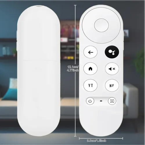 Vista 6 de Control remoto de repuesto con control de asistente de voz para Chromecast con Google TV (G9N9N) – Compatible con Google TV Streamer & Stick 4K/HD