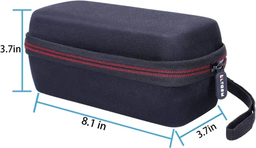 Vista 5 de LTGEM - Funda para altavoz Bluetooth portátil JBL Flip 7/6/5/Grip 1. Negro/Gris