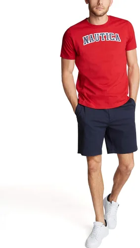 Vista 2 de Nautica Camiseta gráfica de manga corta 100 algodón para hombre
