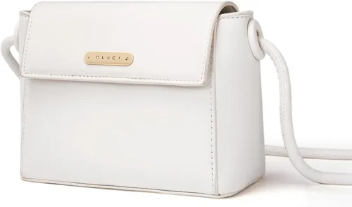 Vista 6 de CLUCI Bolso cruzado para mujer, bolso cruzado de cuero vegano para mujer, bolsos cruzados, bolsos pequeños de hombro con 2 correas ajustables