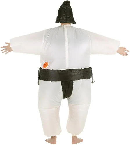 Vista 5 de Kavolet Cute Adult Inflatable Sumo Costume Suit with Air Operated Fan Fancy Dress Halloween Party Cosplay Outfit