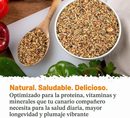 Vista 6 de Dr. Harvey's Increíble mezcla canaria, alimento natural para canarios (4 libras) Mezcla de semillas, frutos secos, frutas y verduras