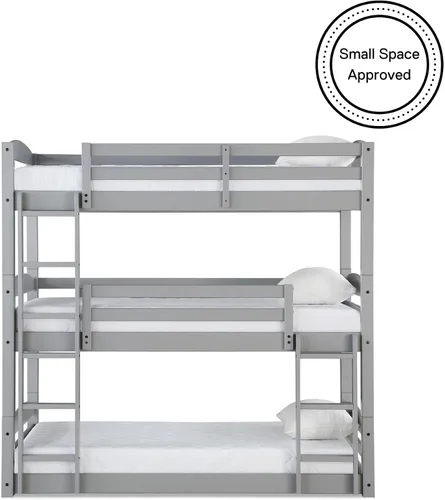 Vista 9 de Dorel Living Phoenix Triple Litera, Gris