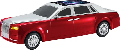 Vista 9 de Altavoz Bluetooth de lujo para automóvil con luz ambiental LED, efecto de sonido HD, salida multipuerto, altavoz Bluetooth con radio FM, regalo