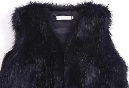 Vista 4 de Youhan Chaleco de piel sintética para mujer, chaqueta sin mangas