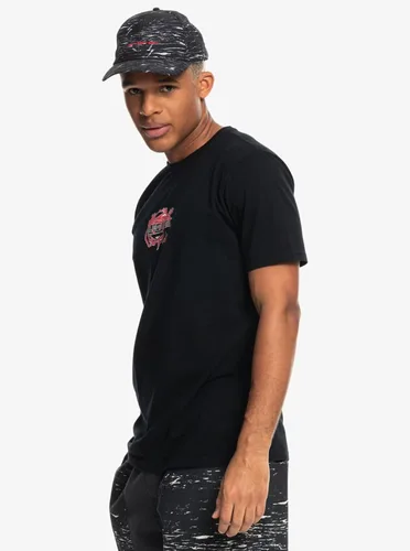 Vista 4 de Quiksilver Vecnas Lair SS Tee - Camiseta casual de manga corta para hombre, de algodón, ajuste regular, ropa de playa estilo de vida