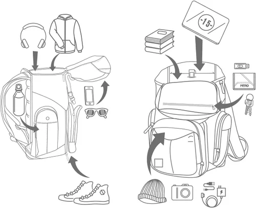 Vista 17 de Nitro Unisex_Adult Weekender Pack'15 Mochila