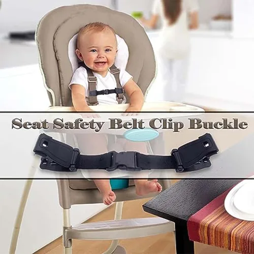 Vista 5 de Clip universal para arnés de pecho de asiento, hebilla de clip de cinturón de seguridad para cochecitos de silla alta, hebilla de cinturón