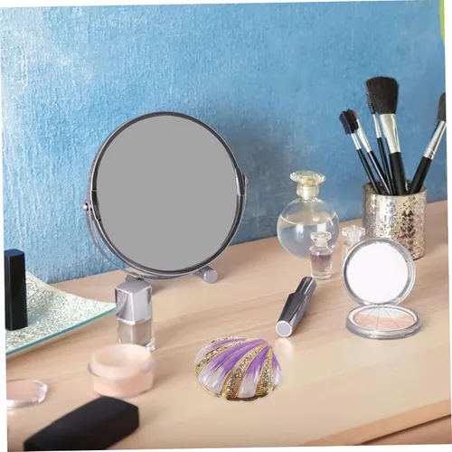 Vista 5 de LIFKOME Joyero para mujer, bandeja para anillos, cajas de joyería para mujer, decoración del océano, plato de baratija, caja de joyería morada, caja