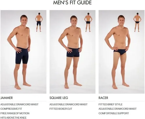 Vista 3 de TYR Men's Tyreco Square Leg Swimsuit Brief Jammer