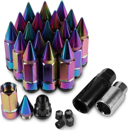 Vista 9 de 20 tuercas antirrobo M12x1.5, repuesto para fusión 2006-2019, enfoque 2012-2019, rueda de escape 2001-2019 (negro) Repuesto para 2006-2019 Fusion