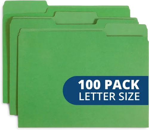 Vista 18 de Blue Summit Supplies 100 carpetas de archivos, cartas, colores surtidos