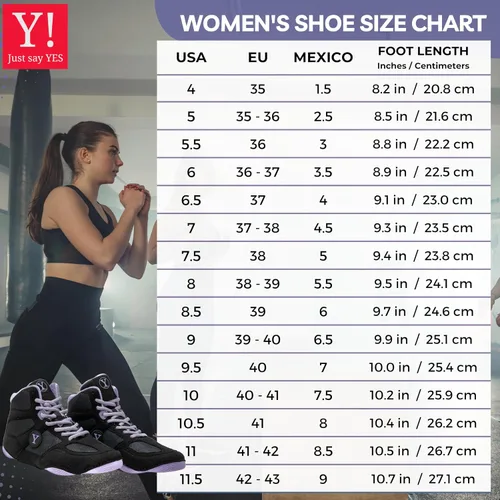 Vista 2 de Yes! Athletics Defiant2 - Zapatos de lucha libre para mujer, suela de goma 100% antideslizante, zapatos de boxeo ligeros para mujer, MMA duraderos