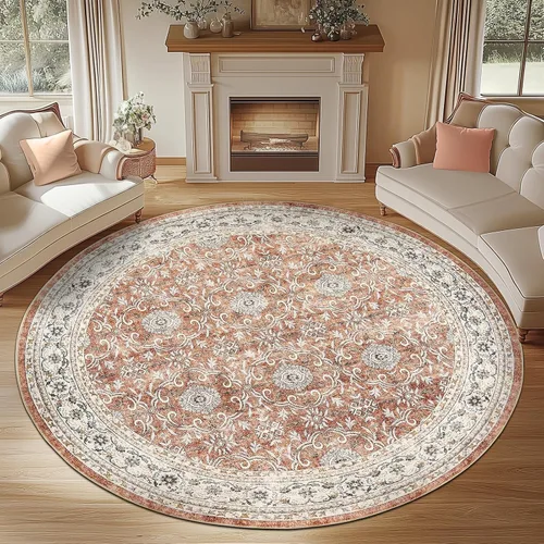 Vista 35 de jinchan Fiora - Alfombra lavable de área pequeña, alfombra de entrada floral de medio círculo de 2 x 3, tapete de media luna de pelo bajo, suave