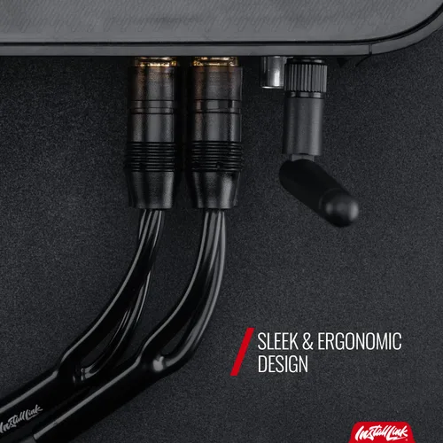 Vista 7 de Install Link - Cable de audio RCA para subwoofer o cable estéreo, adaptador en Y 1-hembra a 2-macho divisor, paquete de 2