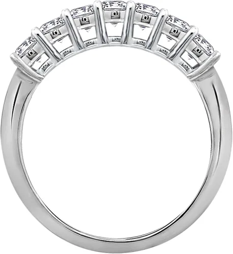 Vista 2 de Tienda Collection Platinum-Plated Sterling Silver Infinite Elements Princess Cut Cubic Zirconia Ring (1 cttw, 2 cttw, or 3 cttw)