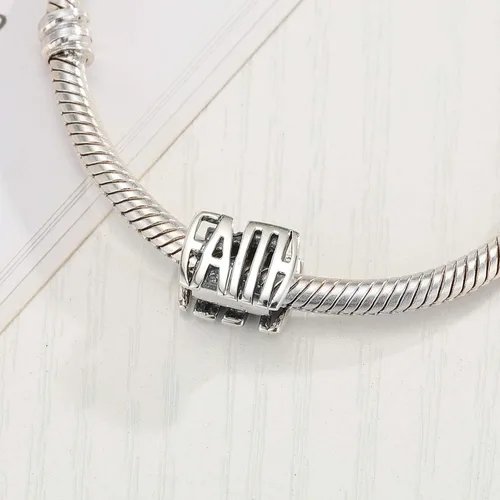 Vista 2 de Faith Charms - Cuentas de plata de ley 925 para pulseras Pandora