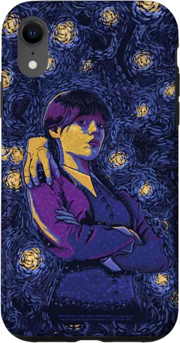 Vista 25 de Wednesday & Thing in Starry Night by Vincent Van Goth Case for iPhone 17