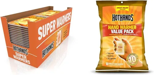 Vista 8 de HotHands - Calentadores para cuerpo y manos. Calentadores naturales y sin olor activados por aire, de larga duración: hasta 18 horas de calor. 40