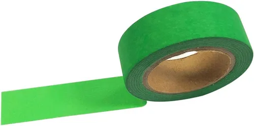 Vista 4 de Wrapables Cinta adhesiva Washi colorida, verde neón