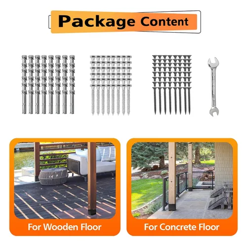 Vista 5 de 2 postes de 4 x 6 pulgadas (tamaño interior de 3.6 x 5.6 pulgadas) Carbon Steel Post Anchor Outdoor for Support Deck Base Plate Pergola Brackets