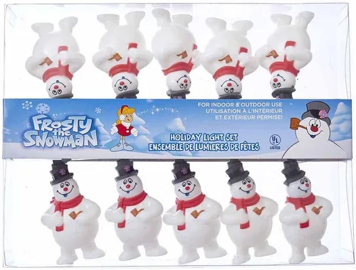 Vista 2 de Kurt Adler 10 Frosty The Snowman Juego de luces