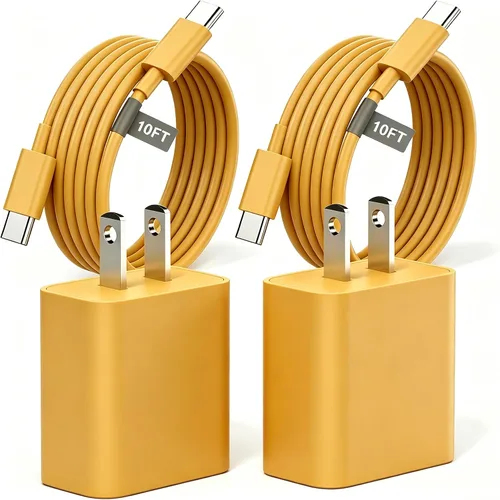 Vista 9 de Matsusho Cargador para iPhone 17, 16, 15, carga rápida, 10 pies, paquete de 2 cargadores de pared USB C de 20 W con cable de carga tipo C de 10 pies