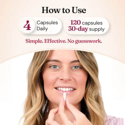 Vista 6 de Suplemento nutritivo de mio-inositol y D-Chiro Inositol 40:1 para mujeres con fertilidad, salud de la piel o síntomas del ciclo menstrual