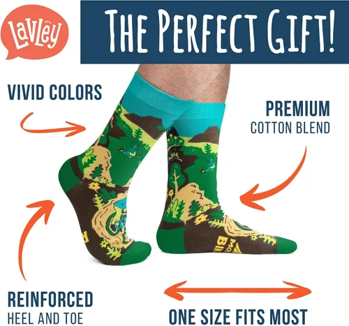 Vista 2 de I'd Rather Be - Calcetines divertidos para hombres y mujeres, regalos para golf, caza, camping, senderismo, esquí, lectura, deportes y mucho más