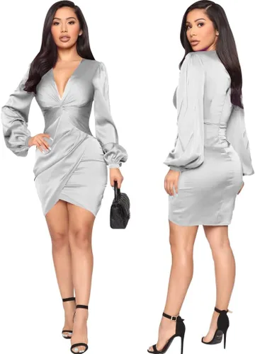 Vista 4 de LightlyKiss Women's Wedding Guest Dress Twist Front Formal Party Cute Dress Women Front Formal Party Cute Dresses