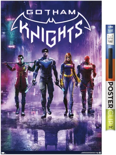 Vista 10 de Trends International DC Comics Gotham Knights - Póster de pared de arte clave, 14.725 x 22.375 pulgadas, versión enmarcada de madera de granero