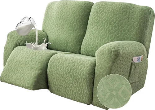 Vista 33 de Gennia Funda Impermeable para Silla Reclinable, Fundas Elásticas para Sofá Reclinable con Bolsillos, Fundas Lavables para Silla Reclinable Lazy Boy