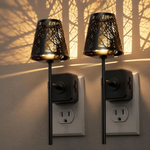 Vista 45 de L LOHAS LED Luz nocturna, luces nocturnas modernas que se enchufan a