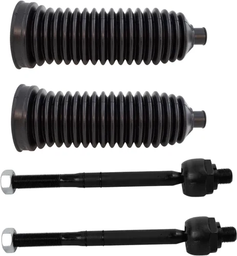 Vista 97 de TRQ Kit de dirección delantera con barra de acoplamiento de fuelle de piñón y cremallera compatible con Toyota Echo 2000-2005
