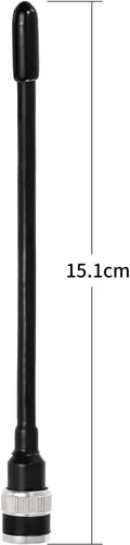 Vista 2 de Superbat Antena UHF 400-470MHz Antena de radio bidireccional con conector macho BNC CB Antena transceptora de radio portátil/portátil Antena antena