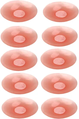 Vista 9 de ICEGIA Fundas para pezones para mujer, impermeables, reutilizables, ultra finas y adhesivas de silicona para pezones, pétalos