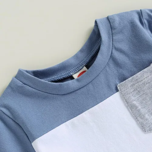 Vista 73 de Conjunto de camiseta de manga corta para bebé niño y niña, camiseta de manga corta, pantalones cortos casuales, ropa para recién nacidos, 6, 12, 18