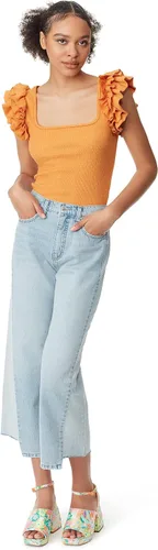 Vista 2 de Circus NY Anisa - Camiseta sin mangas de punto con volantes para mujer