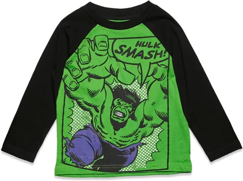 Vista 4 de Marvel Camiseta estampada de manga larga para niños Spiderman grisazulrojoverde, grisazulrojoverde