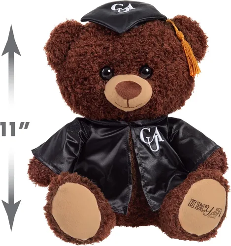 Vista 3 de Just Play Purpose Toys HBCyoU Clark - Oso de peluche de graduado de 10 pulgadas, regalos de graduación, animales de peluche y juguetes para niños a