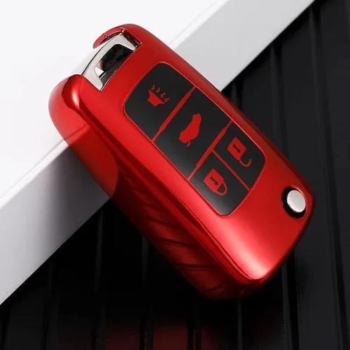 Vista 6 de TPU Car Remote Key Case Cover Shell Fob, for Buick for Chevrolet Cruze Aveo Trax for Opel Astra Corsa Meriva Zafira Antara J