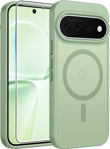 Vista 226 de FNTCASE Funda para iPhone 17 Pro: Fundas delgadas translúcidas de color azul claro compatibles con MagSafe, protección completa de la cámara