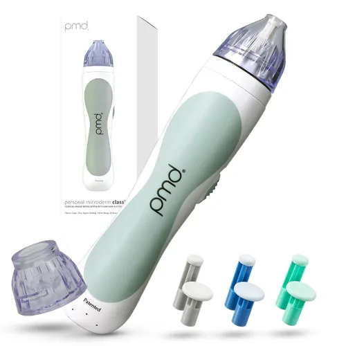 Vista 10 de PMD Beauty Personal Microderm Classic - Uso en el hogar, herramienta exfoliante facial, kit de máquina de microdermoabrasión para el cuidado