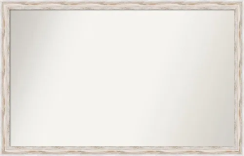 Vista 179 de Amanti Art Espejo personalizado, espejo de baño estrecho Alexandria White Wash, espejo de pared o espejo de tocador de baño sobre el fregadero