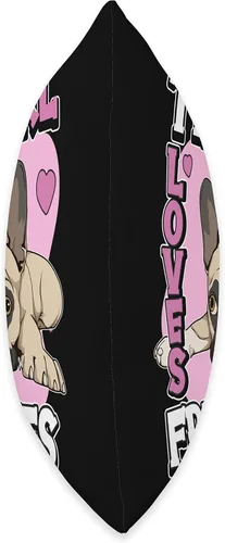 Vista 2 de Funny French Bulldog Merch - Almohada para niños (16.0 x 16.0 in), multicolor