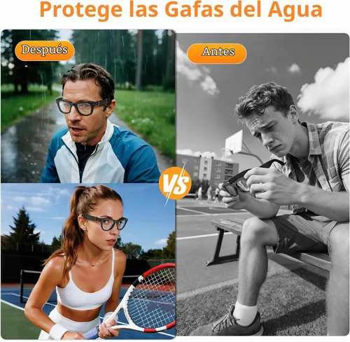Vista 4 de HIBLOKS Cubierta de silicona impermeable y agarre para gafas para Ray-Ban Meta