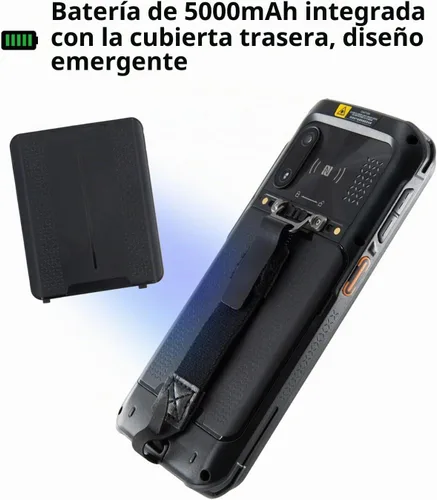 Vista 4 de Android 11 escáner de código de barras portátil portátil, escáner PDA de 5.5 pulgadas, con captura de datos de código de barras 1D 2D Honeywell