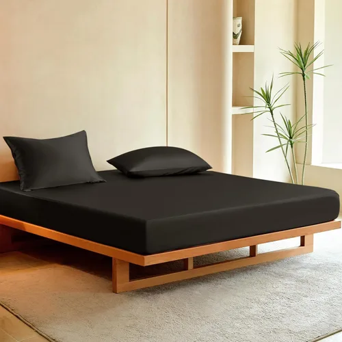 Vista 23 de Juego de sábanas de seda THXSILK 3 piezas, juego de sábanas tamaño Twin XL, sábanas frescas y transpirables con 1 sábana encimera, 1 sábana bajera