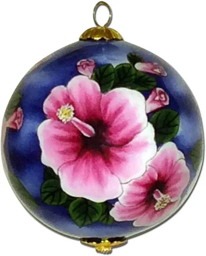 Vista 22 de Hawaiian Beach Life - Adorno hawaiano coleccionable de cristal pintado a mano con caja de regalo NB/H